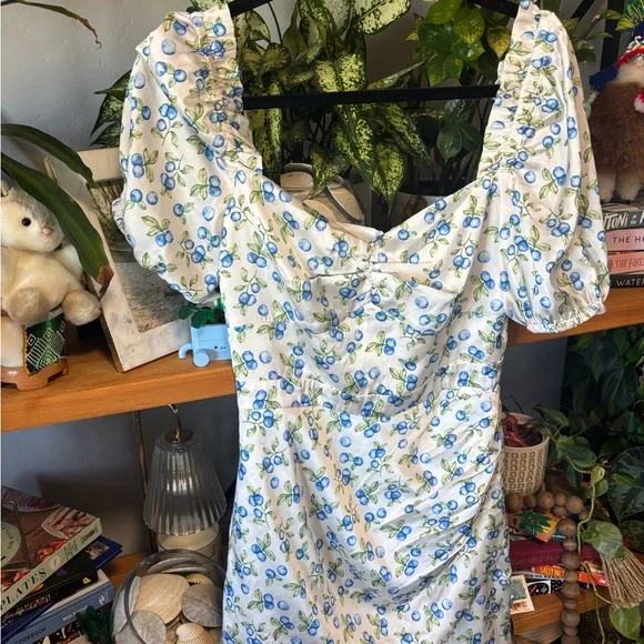 Song of Style Beverley Mini Dress in Blueberry Tart | Small, NWT - Picture 3 of 8